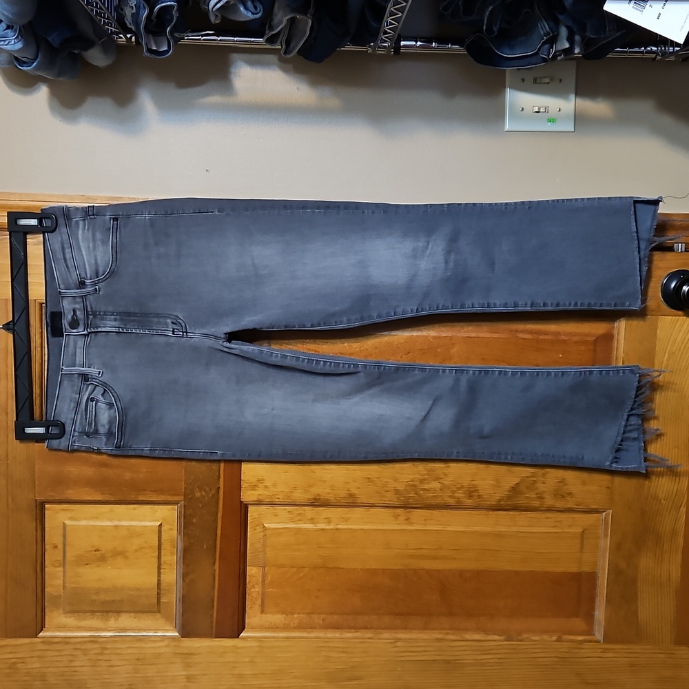 Mother The Insider Crop Step Fray Denim Jeans - Picture 3 of 13